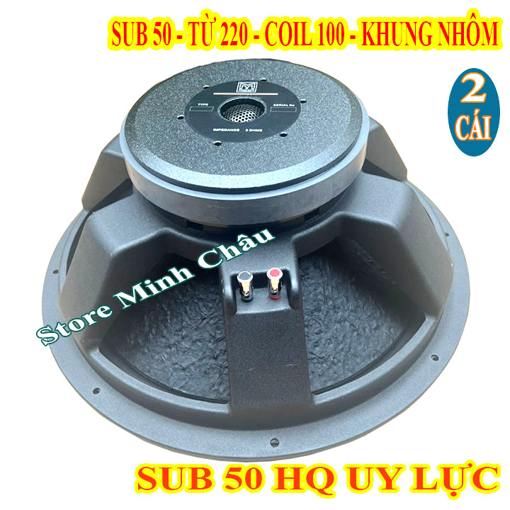 CẶP LOA SUB 50 MARTIN TỪ 220 COIL 100 KHUNG NHÔM UY LỰC CAO CẤP - GIÁ 2 LOA