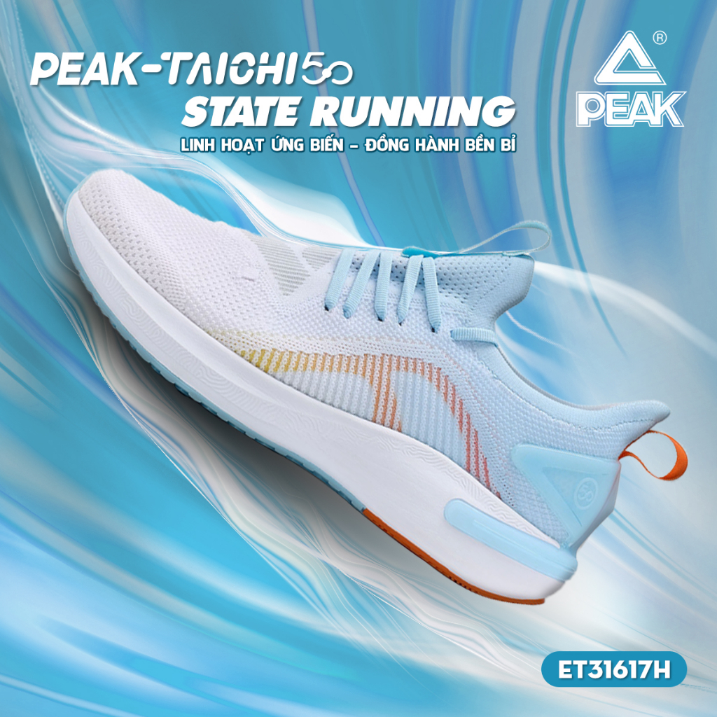 Giày chạy bộ thể thao nam PEAK Running Taichi 5.0 State ET31617H