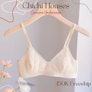 Áo ngực nữ không gọng mút mỏng ôm ngực mềm mại thoáng mát đẹp và dễ thương CHICHI BRA 9391