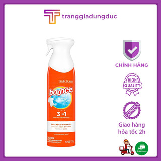 Chai xịt làm thẳng và thơm quần áo 3in1 Bounce 275g