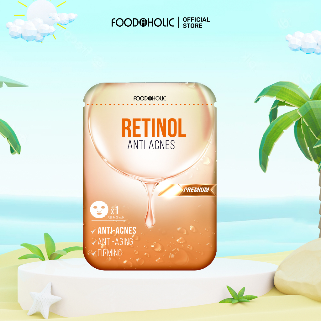 Mặt Nạ Retinol Giảm Mụn, Tái Tạo Da Foodaholic Retinol Anti Acnes Mask 23ml