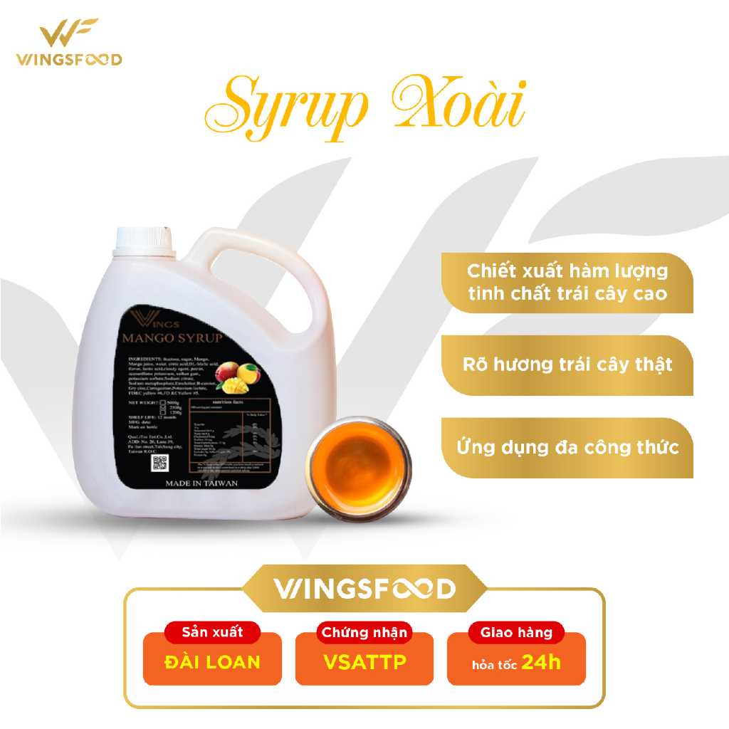 Mango Syrup - Siro Xoài Wings (Can 2,5kg)
