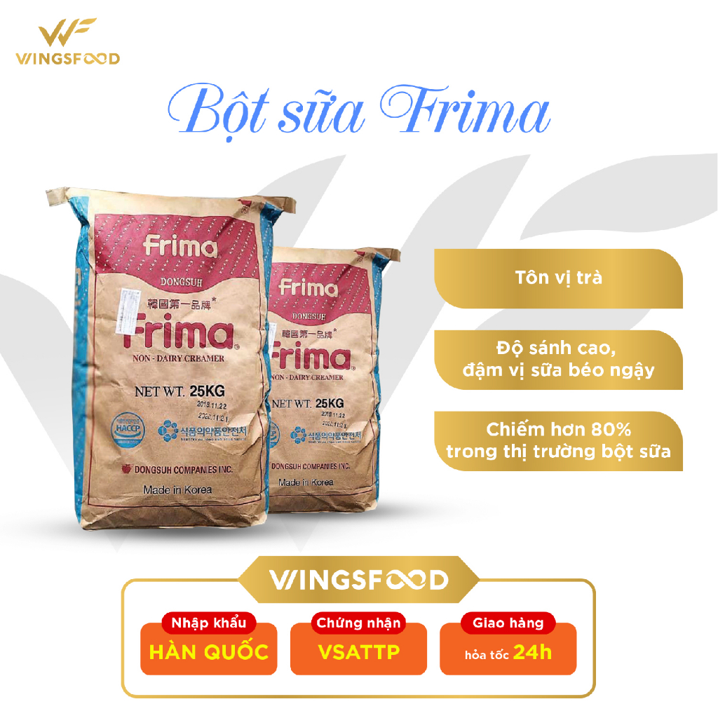Bột Sữa Frima Bao 25Kg - Hỏa Tốc