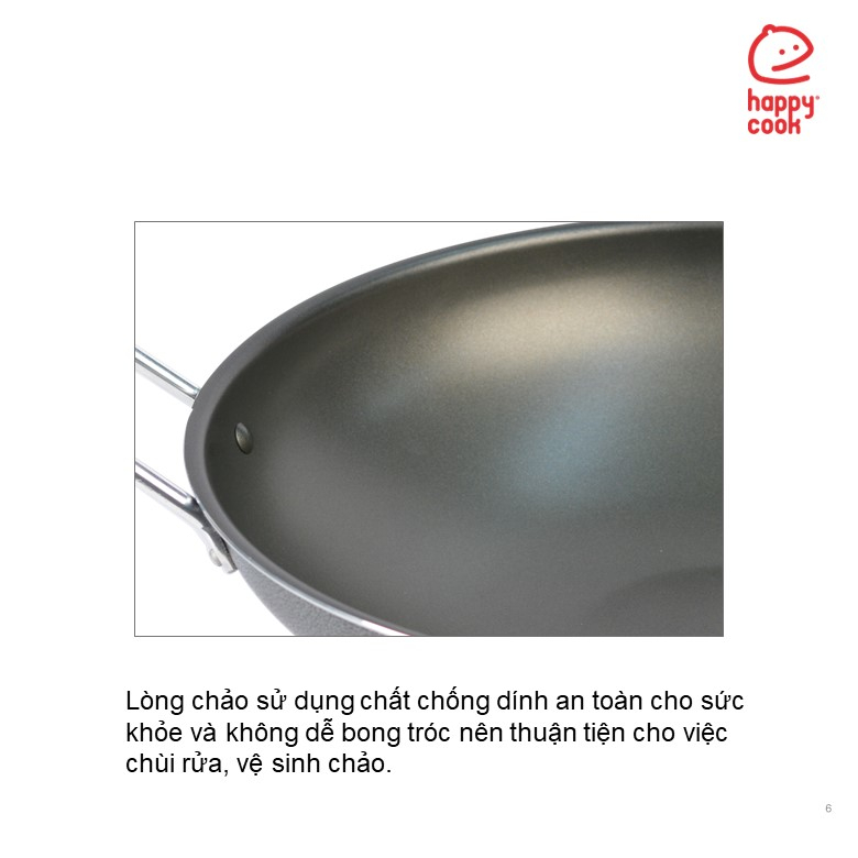 Chảo Sâu Chống Dính 32, 34, 36cm HAPPYCOOK