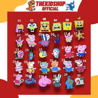 Sticker, jibbitz, nút gắn 2d gắn dép cross , dép cá sấu, dép sục