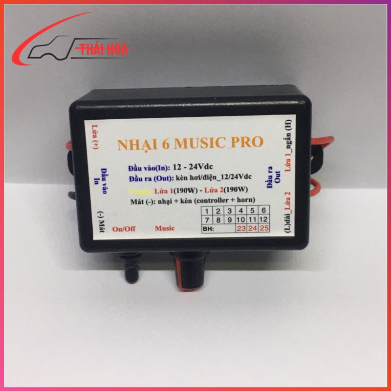 Nhại còi 6 tiếng, nhại kèn music pro 6 chế độ