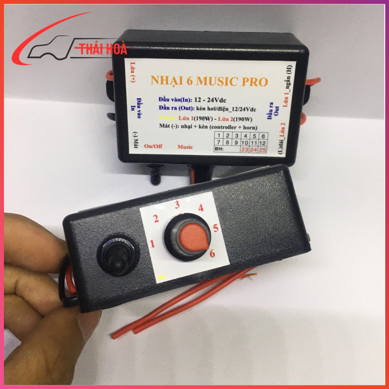 Nhại còi 6 tiếng, nhại kèn music pro 6 chế độ