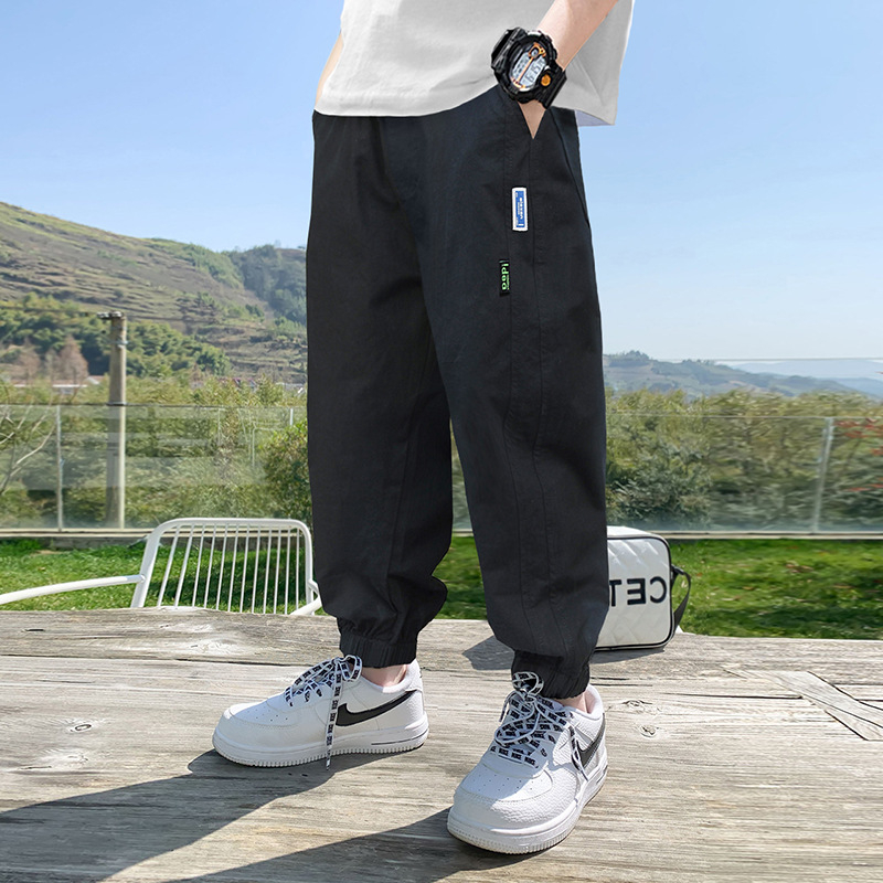 (4-15 tuổi- Hàng QCCC) Quần dài bé trai thể thao mặc đi học, đi chơi bo gấu jogger phong cách Hàn Quốc có size đại