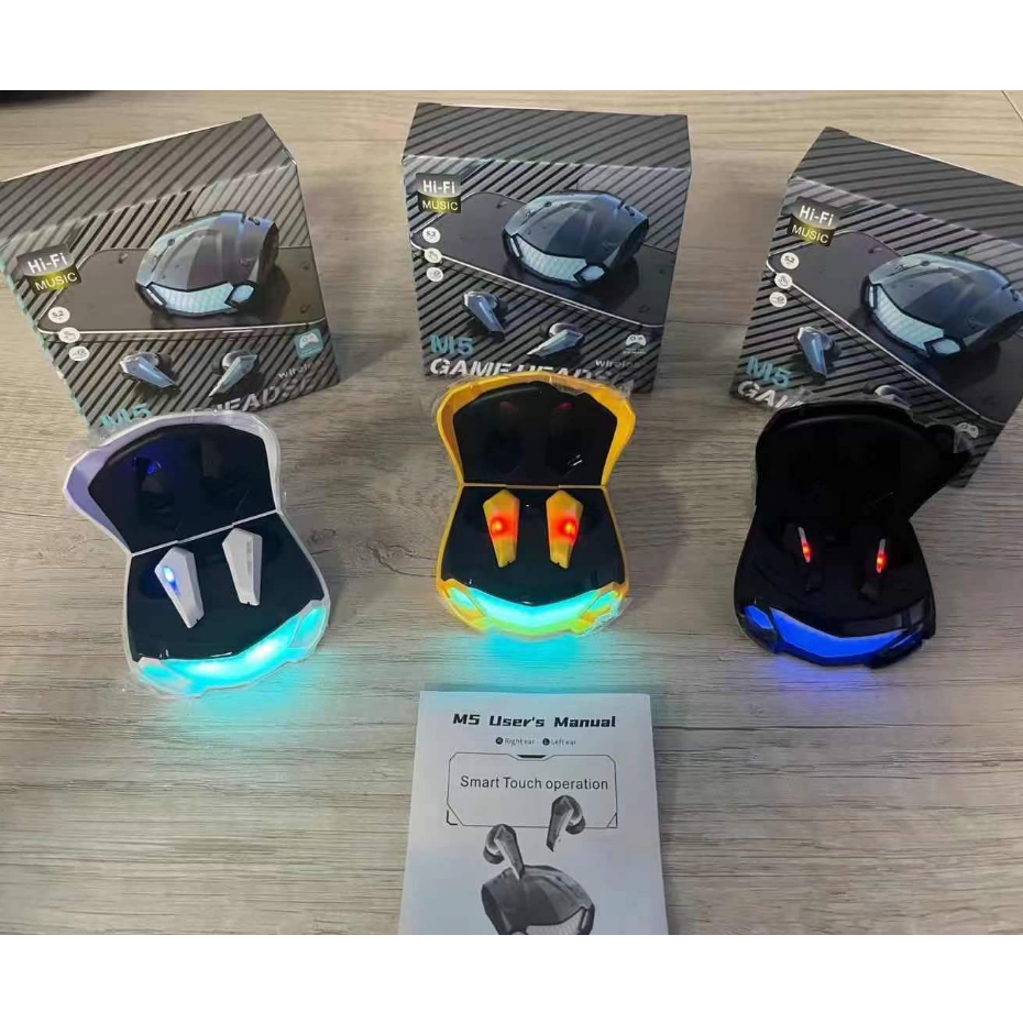 Tai Nghe Gaming M5 PRO Bluetooth Không Dây Thế Hệ Mới, Siêu Phẩm Tai Nghe Gaming Thiết Kế Phong Cách Thể Thao