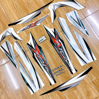 ( RẺ ) Bộ Tem Xe Wave RSX 110 đời 2010 - 2011 màu Trắng Đen -Tem 3 lớp - LOẠI ĐẸP