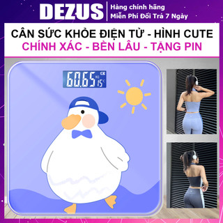 Cân Điện Tử Sức Khỏe - Cân Sức Khỏe Điện Tử - Chính Xác, Nhỏ Gọn, Nặng 50G-180Kg, Giao Màu Random [DEZUS]