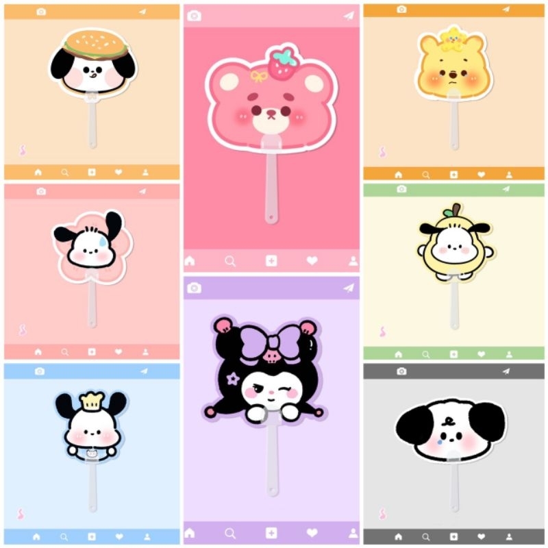 Quạt Nhựa Cầm Tay Hoạt Hình - BCorner