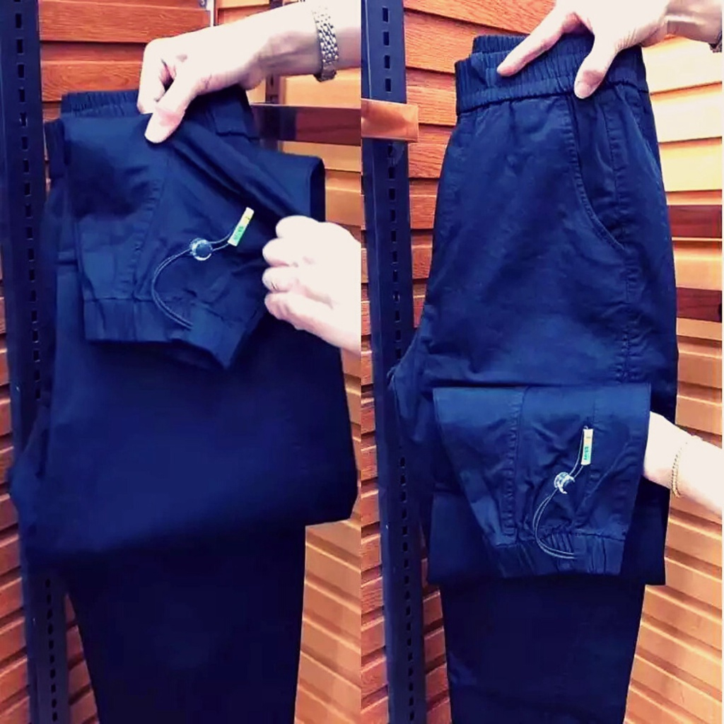 Quần jogger nam kaki Jery cạp chun trơn bo gấu phong cách năng động trẻ trung