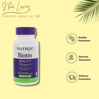 [Date 2024]Biotin hãng Natrol Mỹ phục hồi tóc, móng chắc khỏe