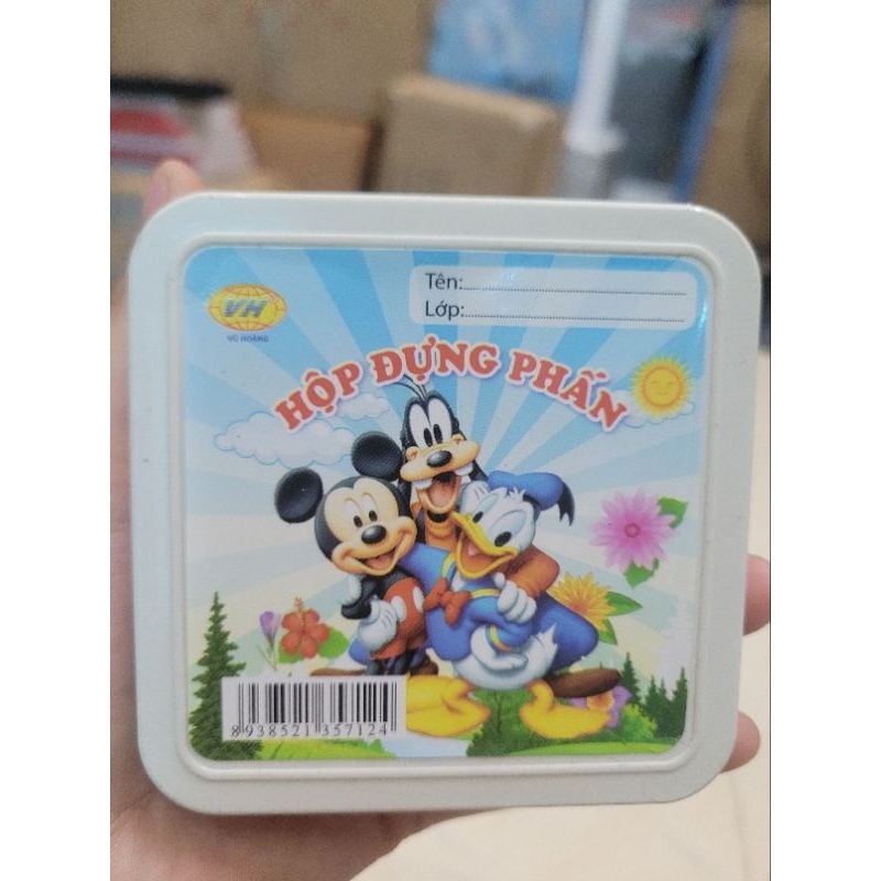 Hộp đựng phấn kèm giẻ lau VH