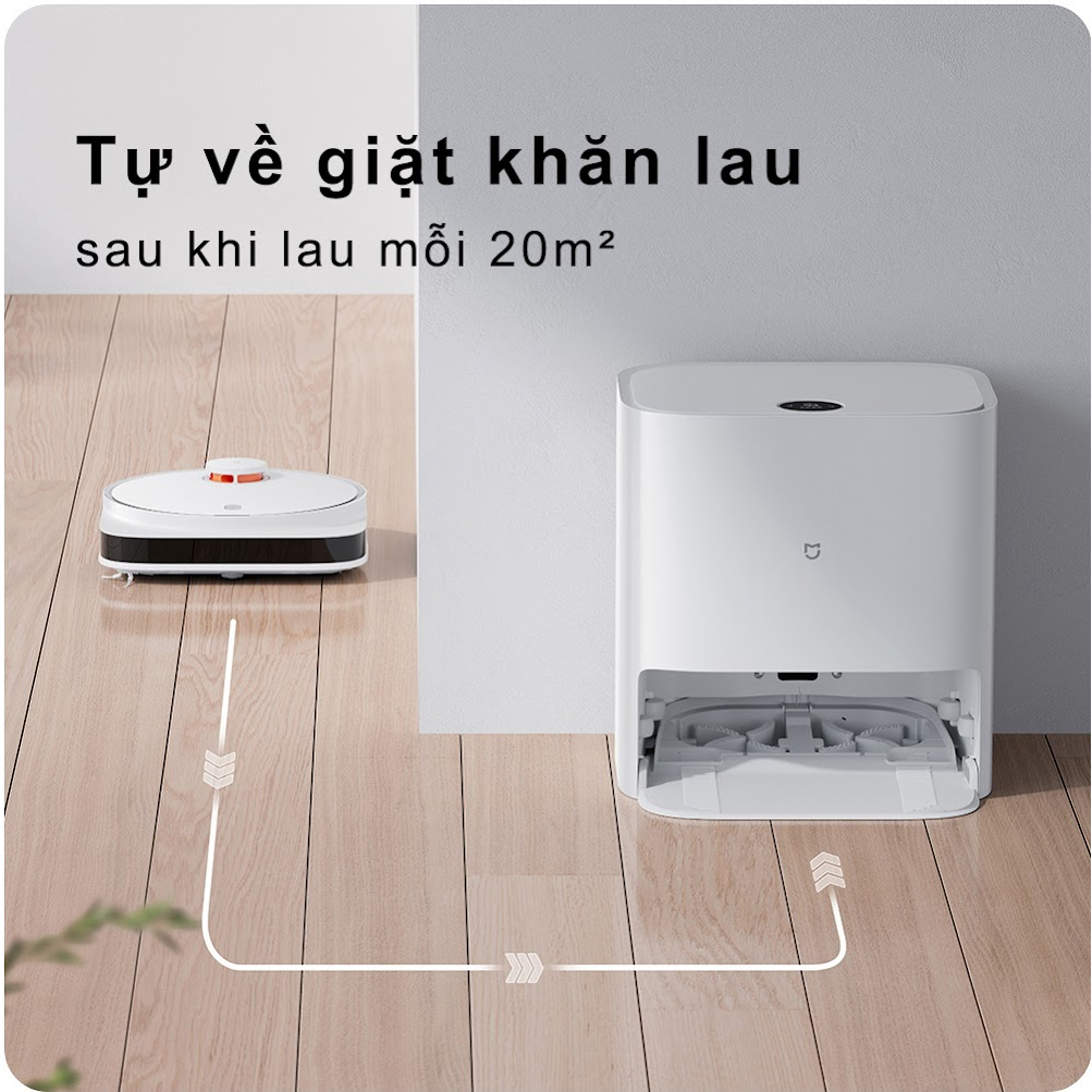 ROBOT HÚT BỤI LAU NHÀ MIJIA PRO trưng bày