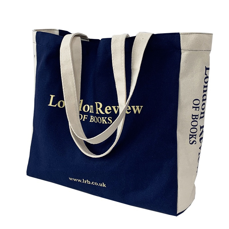 Túi tote vải LONDON REVIEWS đeo vai đi học Vintage Style 2023