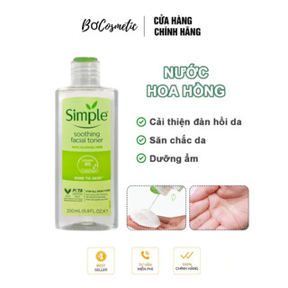 Combo Tẩy trang Srm Nước Hoa Hồng Simple 200ml