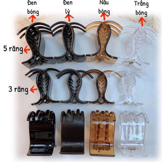 COMBO 12 Kẹp tóc càng cua 3 răng 5 răng