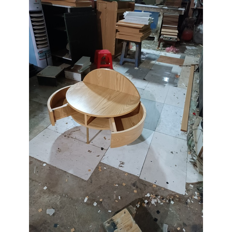 Bàn trà sofa tròn thông minh bt10
