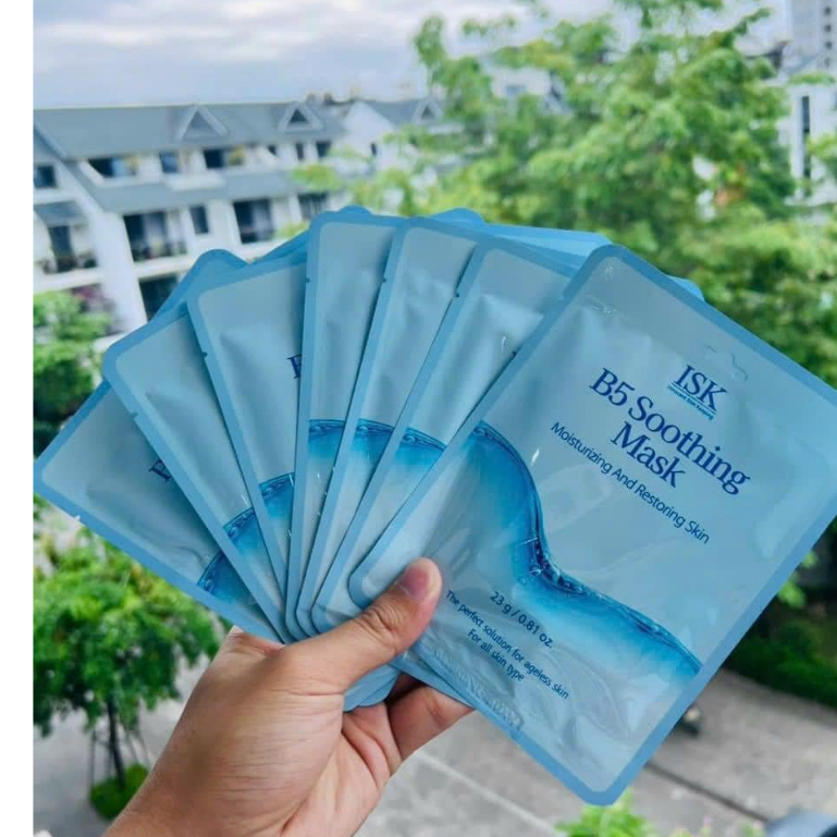 Combo 10 Mặt nạ B5 cấp ẩm sâu ISK Shoothing Sheet Mask - Hàn Quốc Chính Hãng