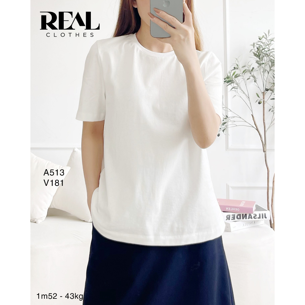 Áo thun cotton trơn nhiều màu_REAL