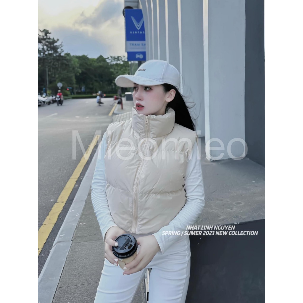 Áo phao gile nữ sát nách cemos