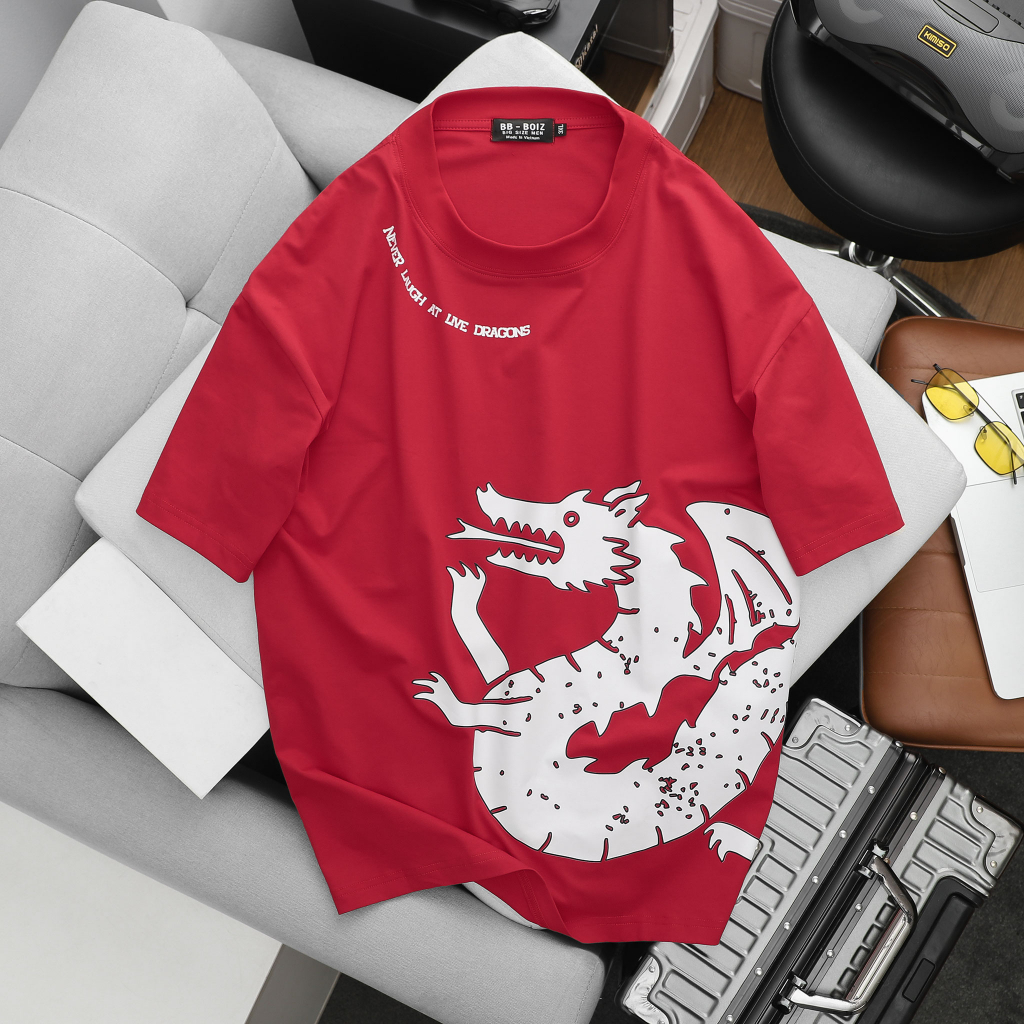 BIGISZIE - Áo thun nam BB - Boiz tay ngắn form unisex size lớn, bigsize 75kg đến 125kg - áo đen in LA  M L B