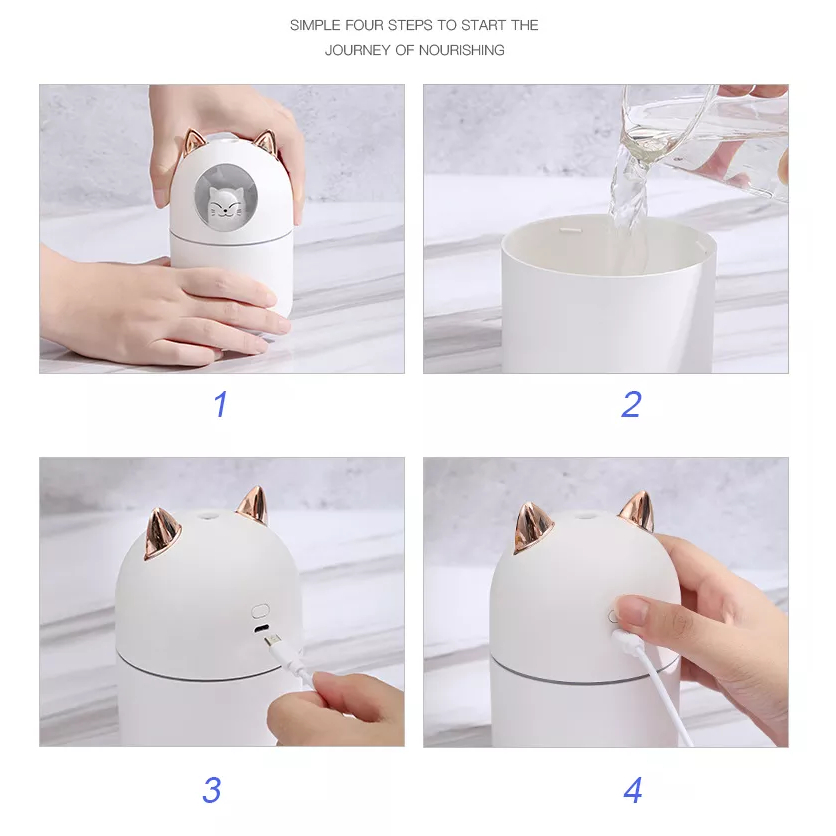 MÁY PHUN SƯƠNG TẠO ẨM VÀ XÔNG TINH DẦU UTRUST WS-A205 300ML