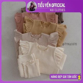  Quần áo trẻ em Đồ bộ bé gái chất tăm đanh mịn co giãn nhiều cho bé 9-25kg S870 | Tiểu Yến KID 
