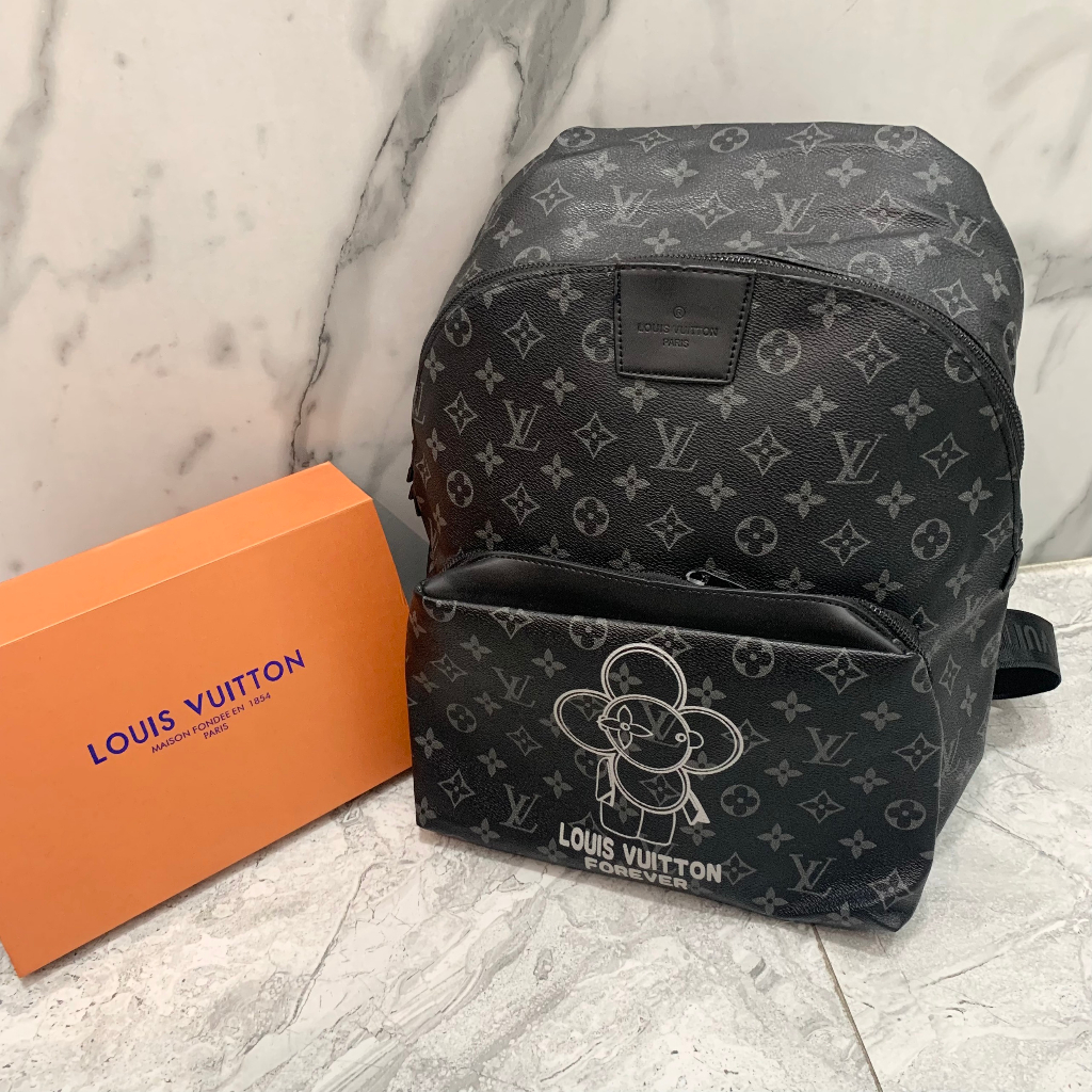 Balo LV Hàng SPF New - Chất Liệu Da PU Cao Cấp, Bền, Đẹp, Không Bong Tróc - Dây Dù Cao Cấp - Hình In Chất - Cặp Đi Học.