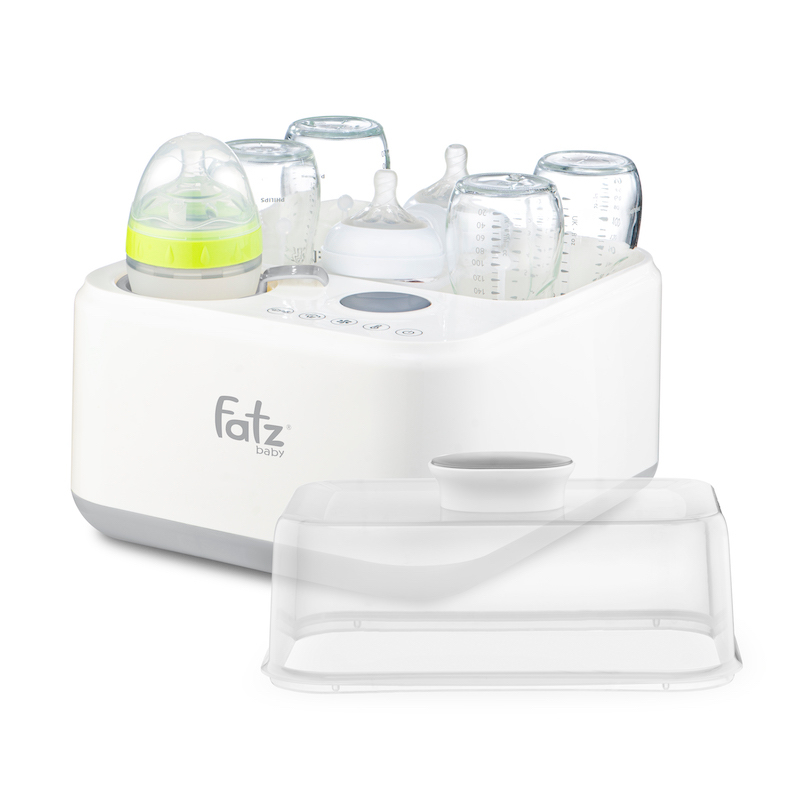 Máy Tiệt Trùng Sấy Khô Bình Sữa Kết Hợp Hâm Sữa, Nấu Cháo Thông Minh FATZBABY CAPTAIN 1 / 2 - Bảo hành 12 tháng