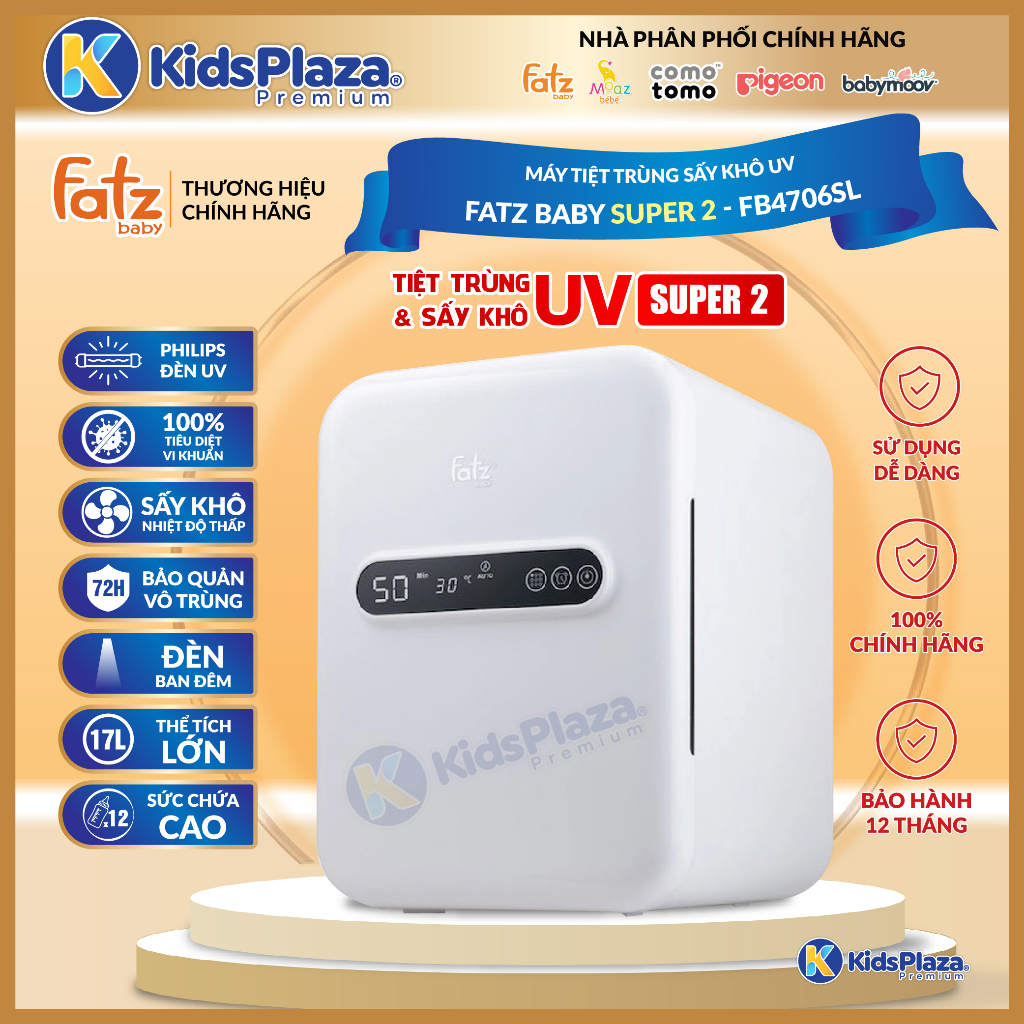 Máy Tiệt Trùng Sấy Khô UV FATZ BABY SUPER  2 / 3 - Bảo hành 12 tháng