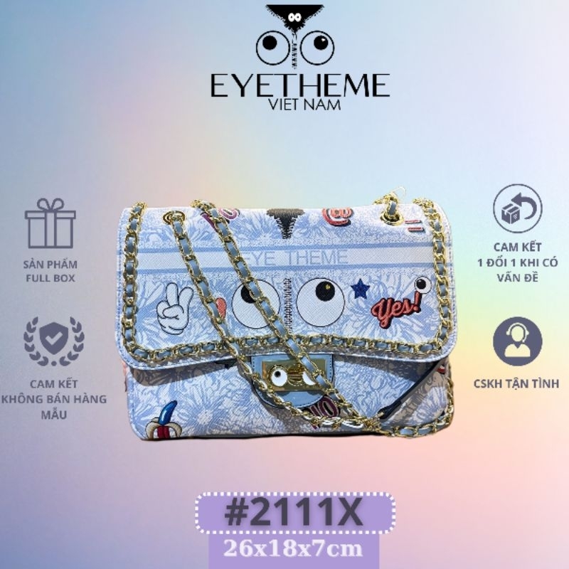 【 EYETHEME 】Túi dáng vuông họa tiết dễ thương logo con mắt Eyetheme 2111