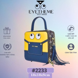 Túi vuông đeo chéo minion nạm đinh kèm dây kéo tua rua siêu dễ thương EYETHEME 2233