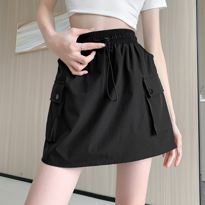 Chân váy chữ a túi hộp chất kaki có quần bảo hộ - 247store.vn - Chanvaytuihop162_P5K5