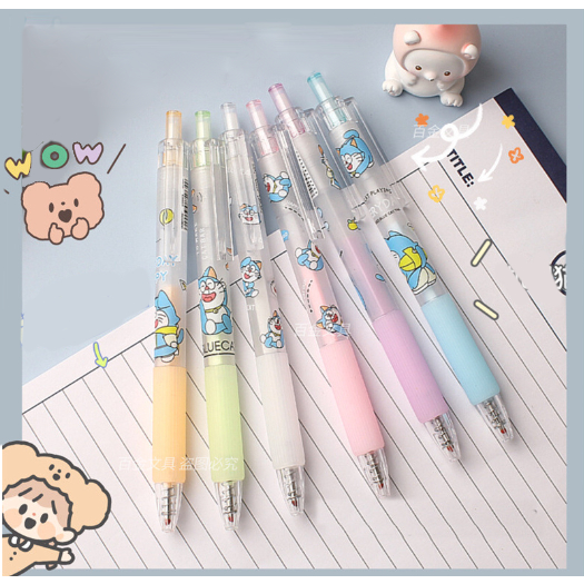 Bút bi bấm doremon BBB9 bút có nắp hình khối dễ thương