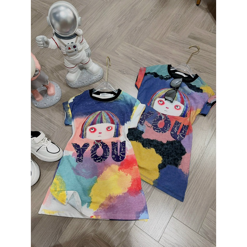 Váy xuông,Đầm xuông loang Búp Bê YOU cho Bé xinh mới về siêu hót cưng sỉu luôn size 10-27kg