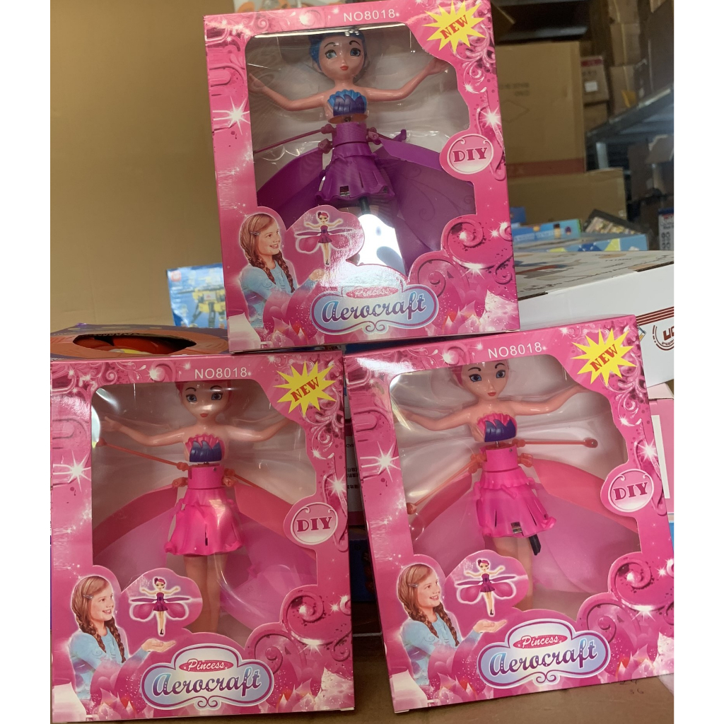 Cô tiên bay đồ chơi búp bê công chúa Elsa cảm ứng biết bay búp bê cảm ứng biết bay cô tiên có cánh.