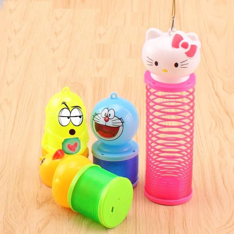 SỈ ĐỒ CHƠI TRUNG THU, ĐÈN LỒNG LÒ XO CẦU VỒNG PHÁT SÁNG CÓ CÁN CẦM, TẶNG KÈM PIN