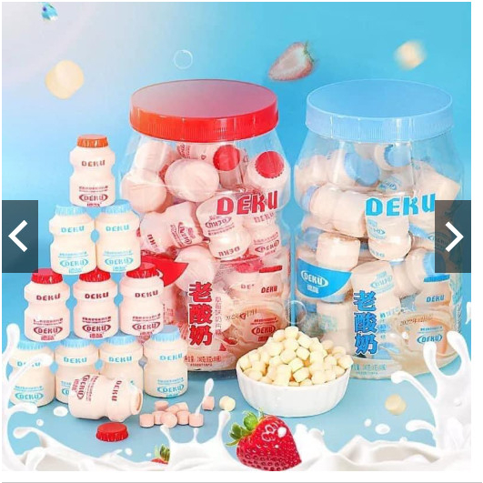 Kẹo sữa chua DEKU hộp lớn 30 hũ 350g ăn là nghiền