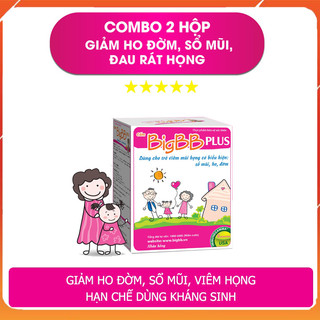 [Chính hãng] Combo 02 hộp BigBB Plus - Giảm ho đờm, sổ mũi, viêm họng, hạn chế dùng kháng sinh