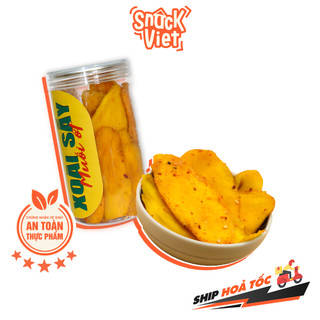 Xoài sấy muối ớt thợ sấy - hũ 450g đồ ăn vặt sài gòn cực ngon, cực rẻ 😱