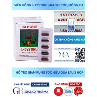 COMBO L cystine 500mg + Vitamin C DHC hỗ trợ trắng da và giảm rụng tóc