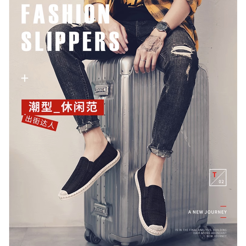 Giày lười Vải - Giày slipon - giày đế cao su MS04 - Hàng Order Quảng châu ~ 15 ngày