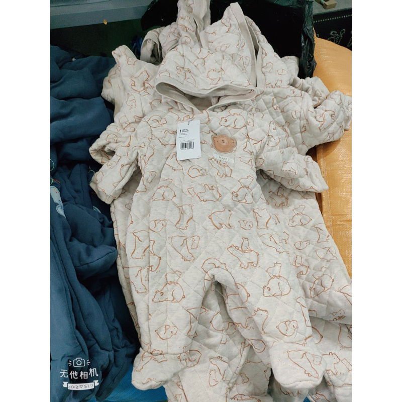 Body liền bàn ủ lông gấu mothercare 2023