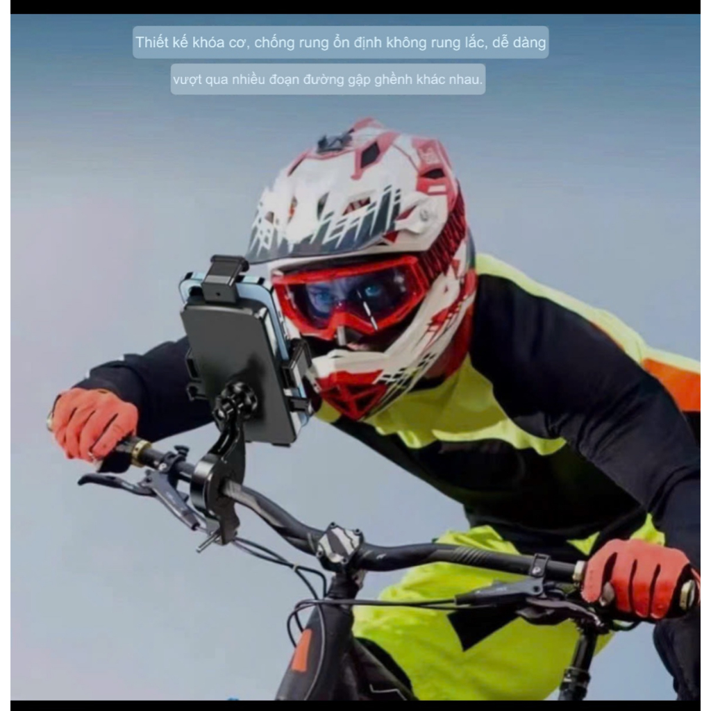 🌟🌟 Kẹp giá đỡ điện thoại xe máy gắn chân gương, xe đạp gắn ghi đông KUXI K25 K27 WEKOME WA S57