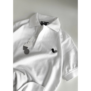 POLO LOGO trắng - ÁO POLO basic CHUỘT TRẮNG