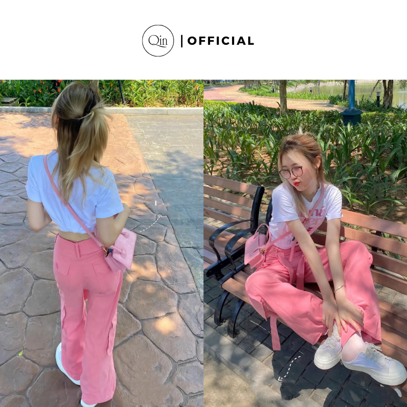 Túi Xách Nữ Mini Qin Màu Trơn Phong Cách Hàn Quốc