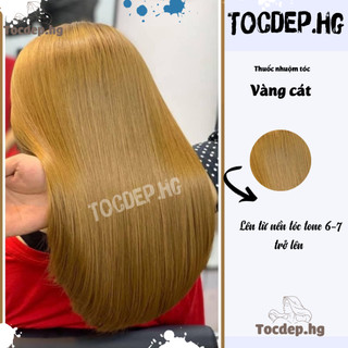 Thuốc nhuộm tóc vàng cát + tặng kèm trợ dưỡng(hàng mới) - Tocdep.HG